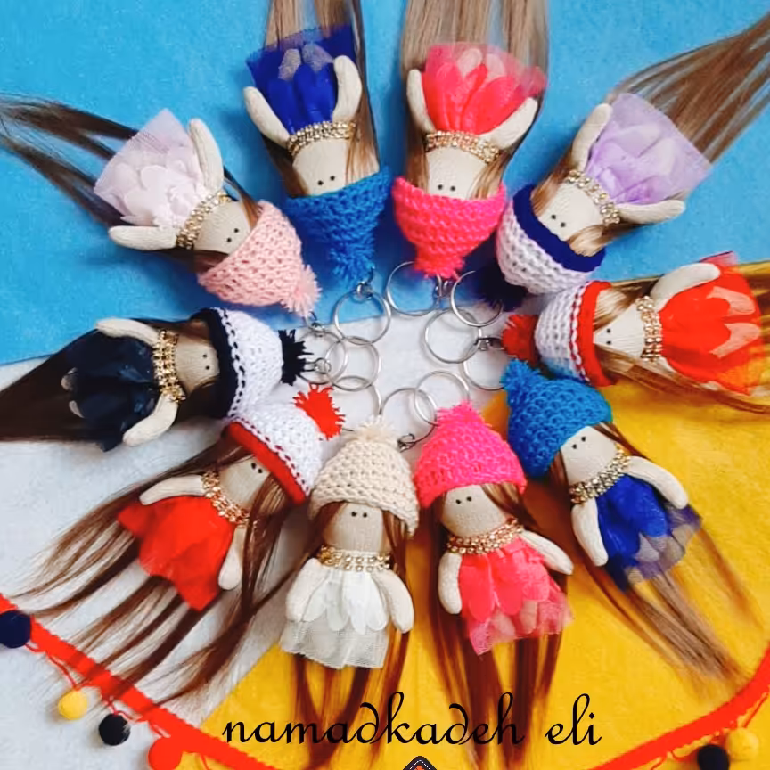 عروسک جاکلیدی روسی 10سانتی