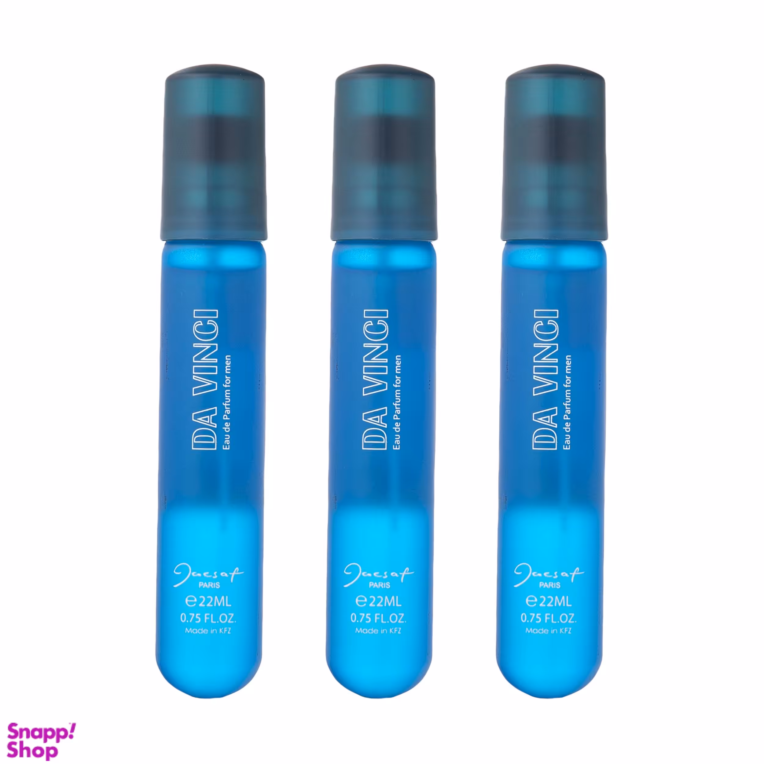 عطر جیبی مردانه ژک ساف (Jacsaf) مدل Da Vinci حجم 22 میلی‌لیتر بسته 3 عددی