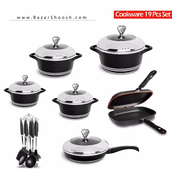 سرویس قابلمه تفلون 19 پارچه ام جی اس – MGS