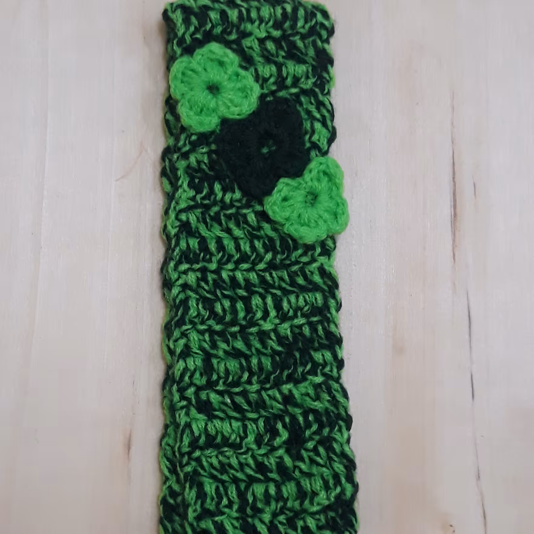 تل کشی بافتنی  رنگ سبز تیره