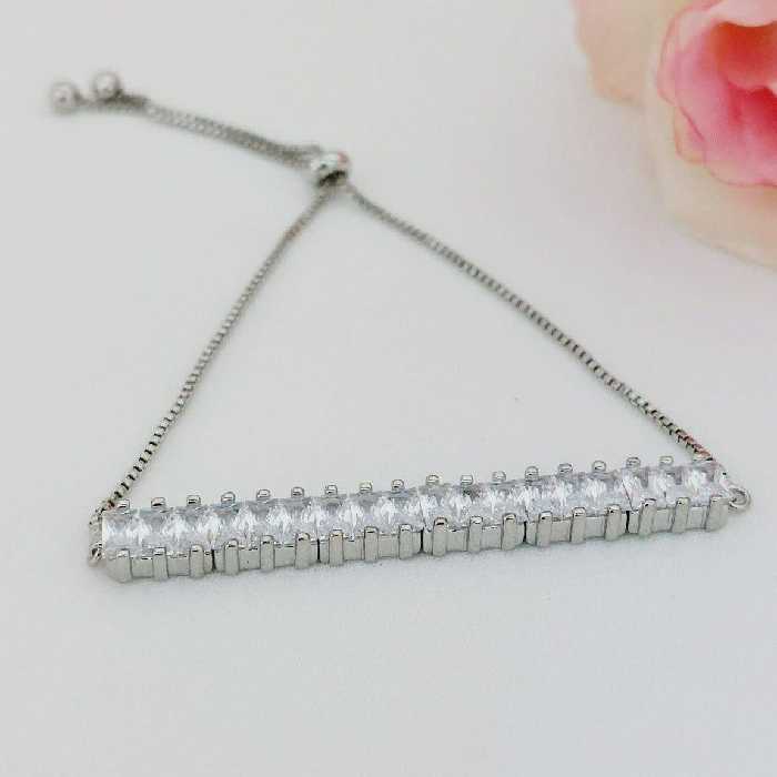 دستبند مارشالی کد9960 طرح جواهر. برند ysx. آبکاری طلا. رنگ ثابت. ضدحساسیت