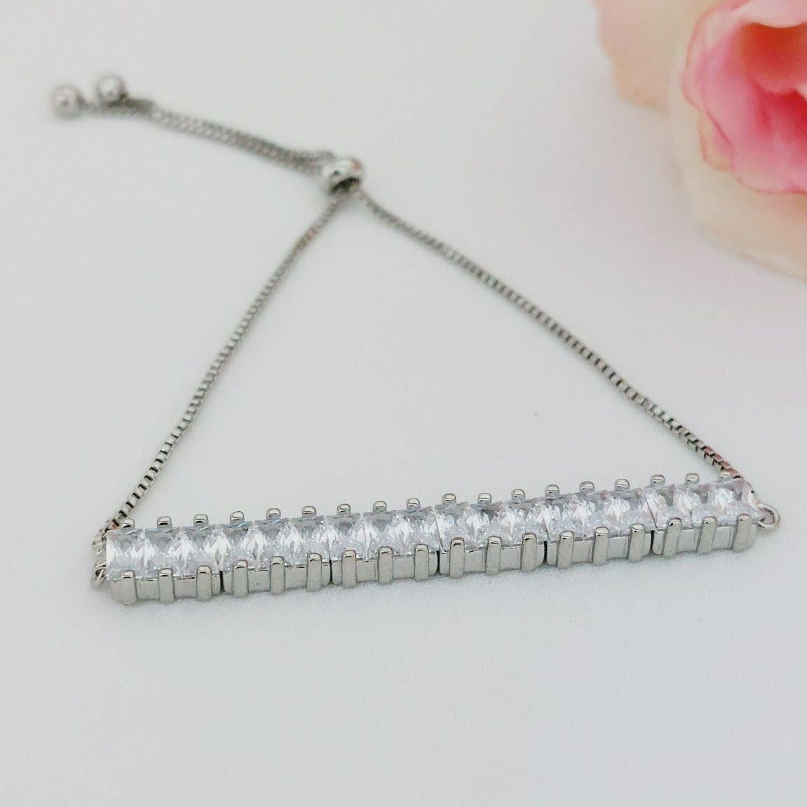 دستبند مارشالی کد9960 طرح جواهر. برند ysx. آبکاری طلا. رنگ ثابت. ضدحساسیت