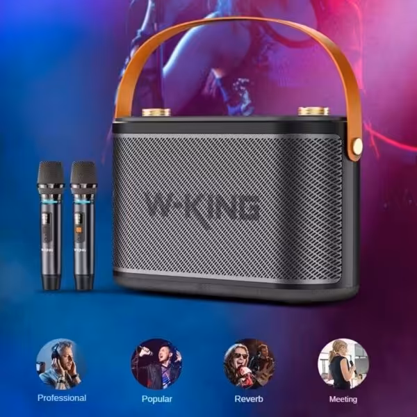 اسپیکر بلوتوث دبلیو کینگ W-King H10S توان 80 رم و فلش خور با میکروفون