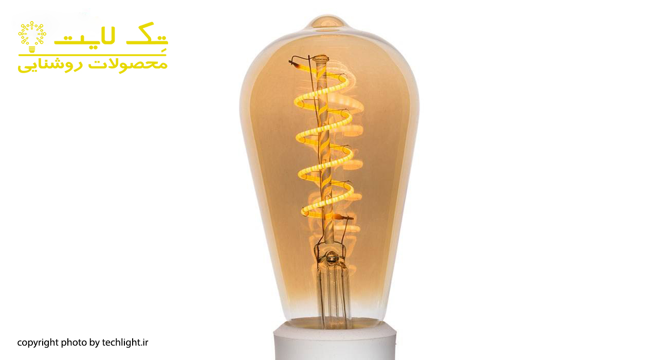 لامپ ادیسونی مدل گلابی فنری 4 وات