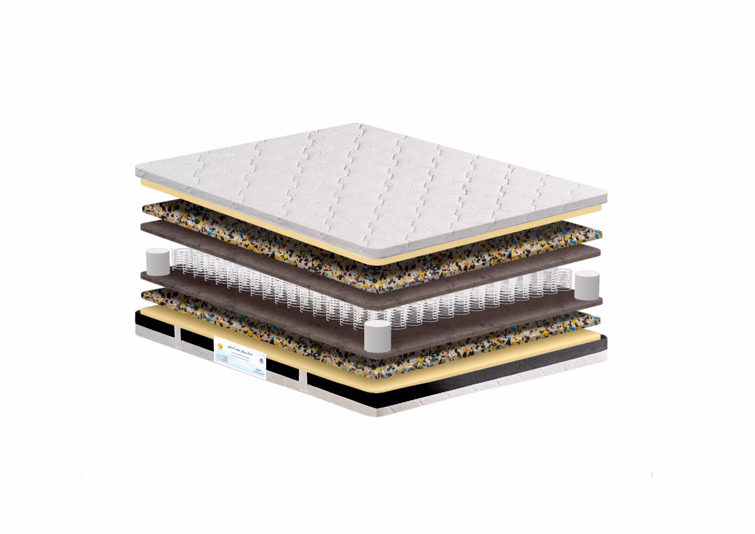 تشک دو نفره رویال خواب آسایش مدل آرمیتا سایز 140*200 سانتیمتر