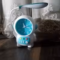 چراغ مطالعه ساعت دار  فانتزی 