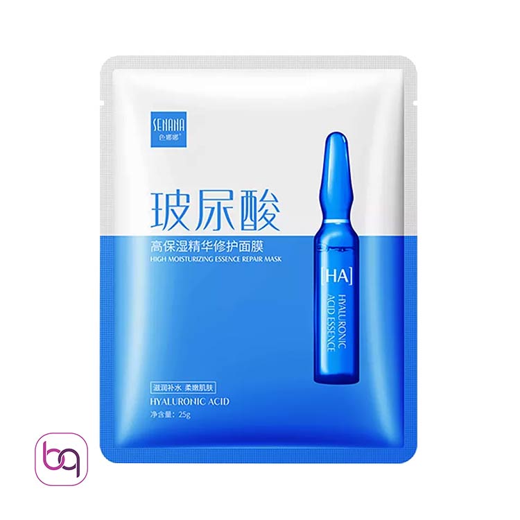 ماسک ورقه ای آبرسان هیالورونیک اسید آمپولی Senana - بانه گالری