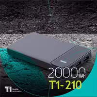 پاوربانک 20 هزار T1 مدل 210 گارانتی تا برج 8 سال 1402