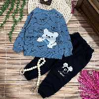 بلوز شلوار بچگانه پاییزه ست اسپرت  دخترانه پسرانه دورس پنبه ضخیم لاکرا دار ارسال رایگان و فوری 