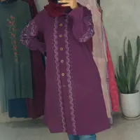 مانتو حجاب گلدوزی شاپرک