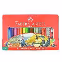 خرید مداد رنگی فابر کاستل 48 رنگ مدل classic جعبه فلزی
