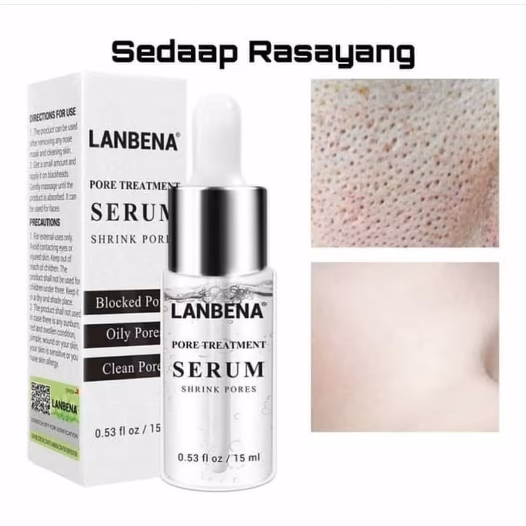 سرم جمع کننده منافذ لانبنا کاملا اورجینال کوچک کننده منافذ باز