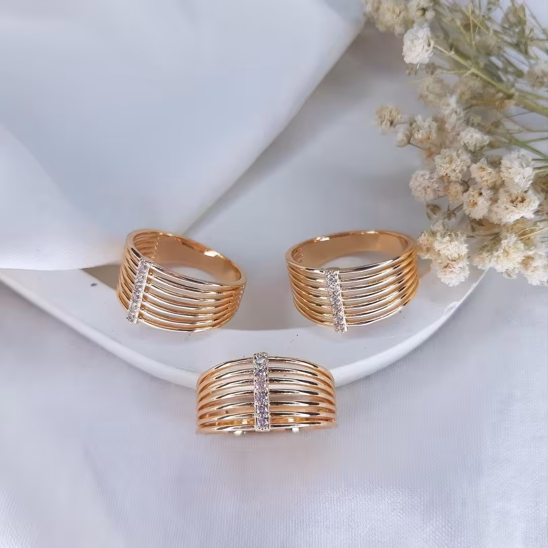 انگشتر ژوپینگ نگین دار کد 21