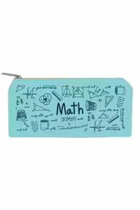 زیپ کیف سایز B5 Math آبی روشن دات نوت