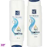بسته شامپو و نرم کننده مو مای (My) مدل Nutri Daily حجم 400 میلی‌لیتر