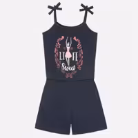 رامپر دخترانه نخی 2 تا 4 سال  رنگ مشکی برند لوپیلو آلمان طرح بالرین