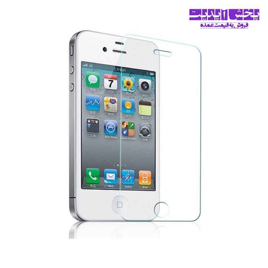 محافظ صفحه نمایش (گلس) ساده شیشه ای اپل iphone 4s