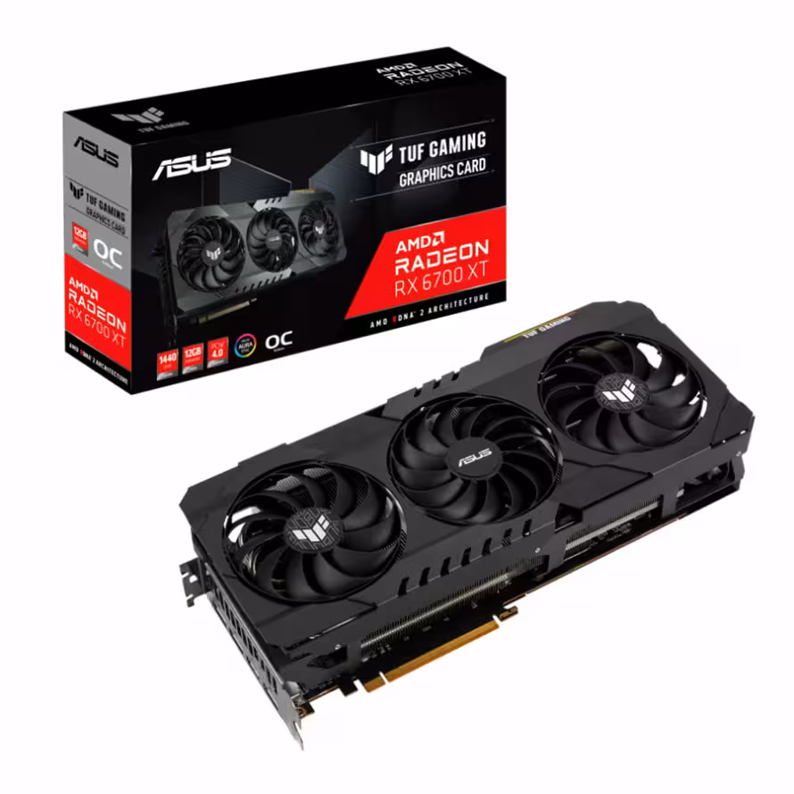 کارت گرافیک ایسوس TUF Gaming Radeon RX 6700 XT OC Edition 12GB