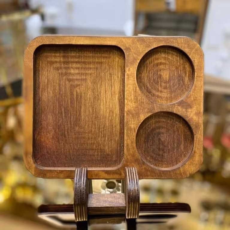 سینی چای خوری دو نفره چوبی