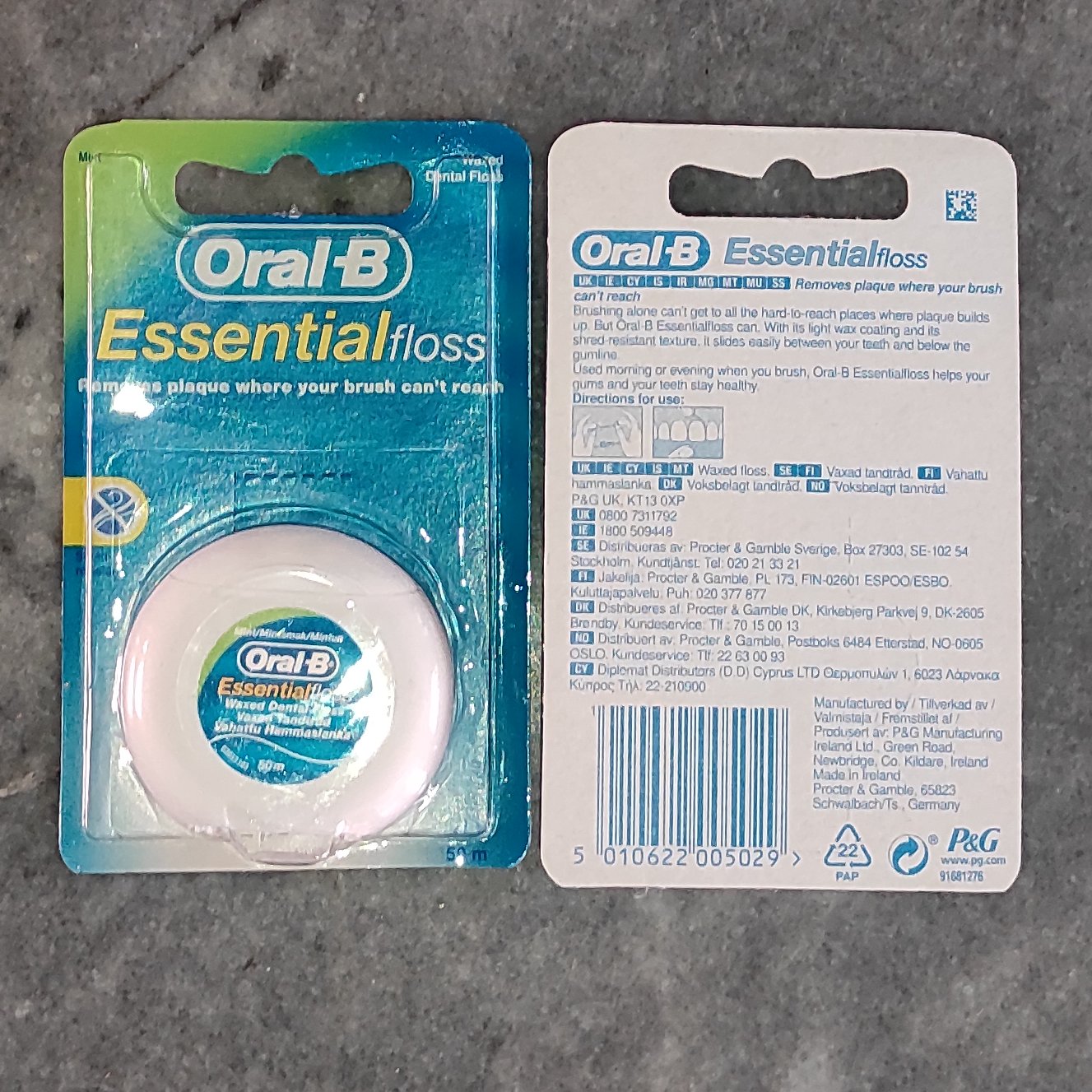نخ دندان اورال بی نعنایی(50متری) اصل مدل Essential floss