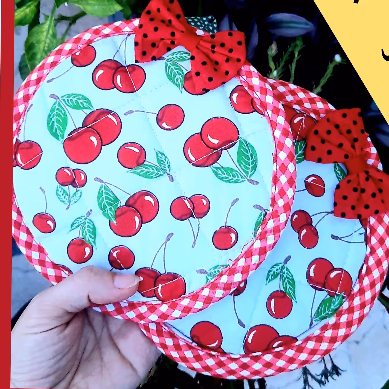 دستگیره آشپزخانه یک جفت جنس کتان نخ وضخیم