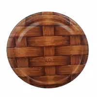 درب بانکه و شیشه قطر 8.5 بسته 6 عددی حصیری