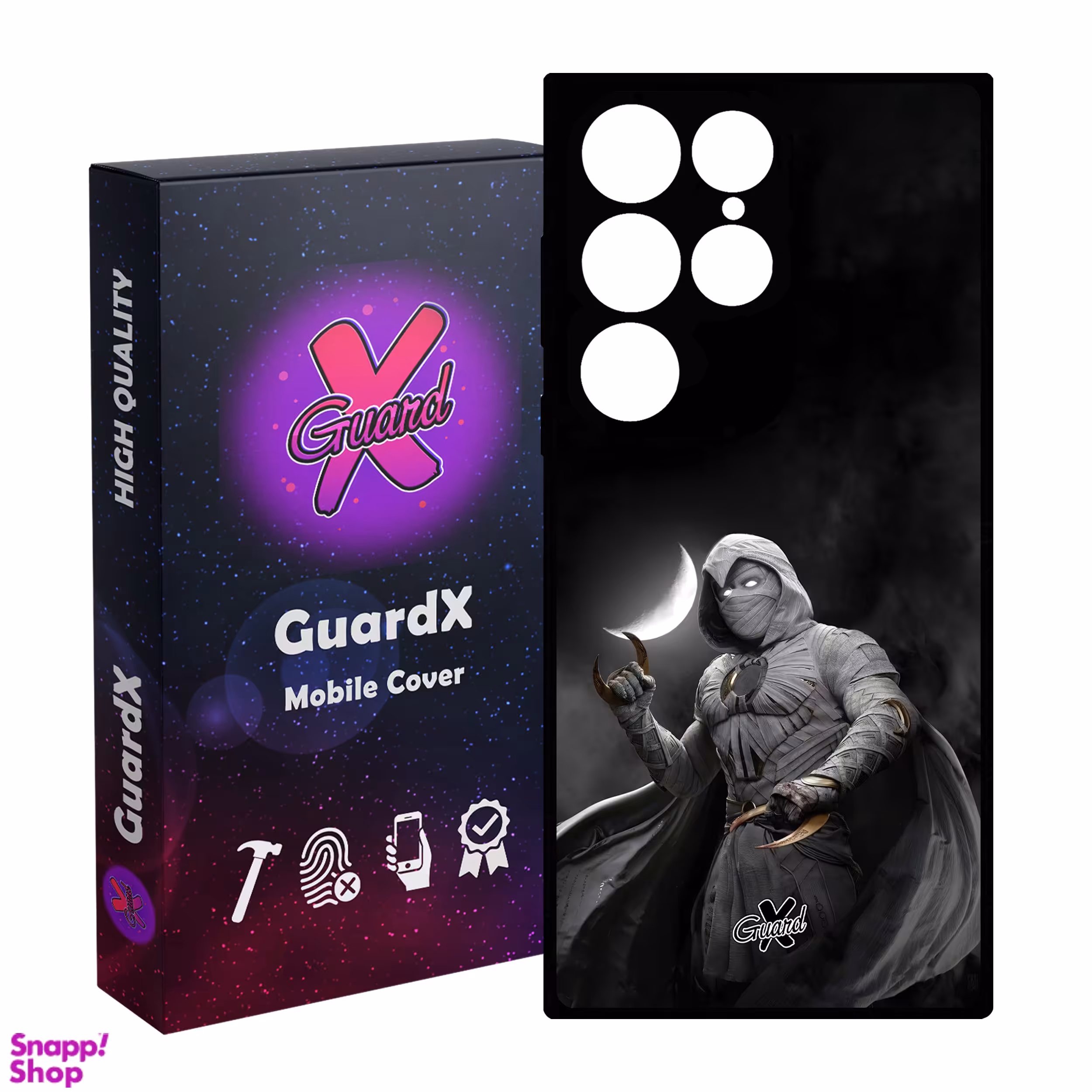 کاور گارد ایکس طرح Moon Knight مدل Glass10482 مناسب برای گوشی موبایل سامسونگ Galaxy S24 Ultra