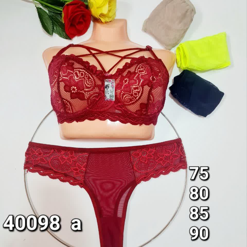 ست شورت و سوتین دانتل هارنسی فنردار سایز 75 تا 90