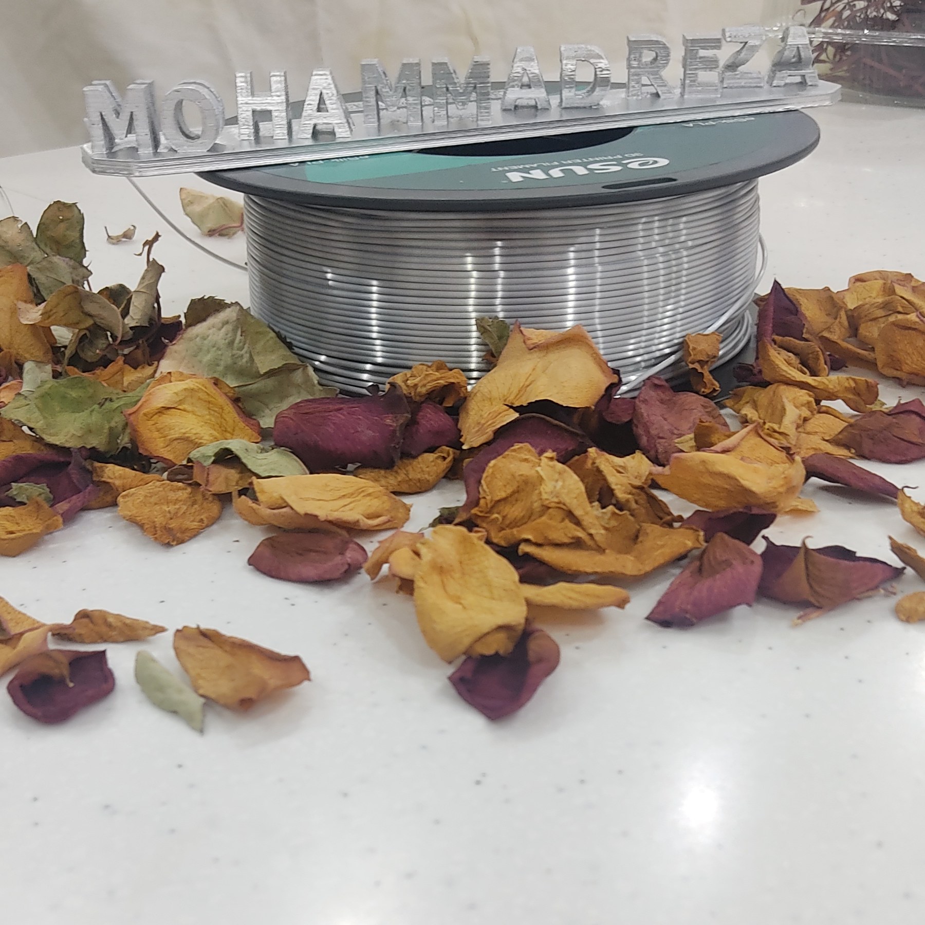 استند اسم رومیزی سه بعدی بزرگ 25 سانت