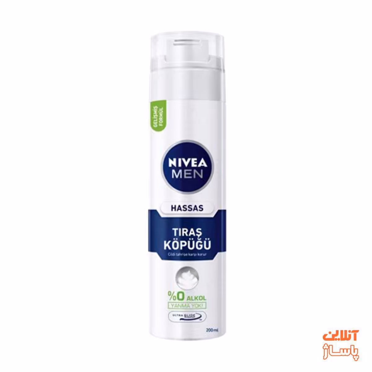 فوم اصلاح نیوآ مدل HASSAS حجم 200 میلی لیتر