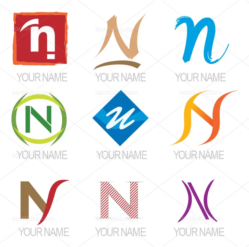 لوگو حرف N | گرافیک با طعم تربچه