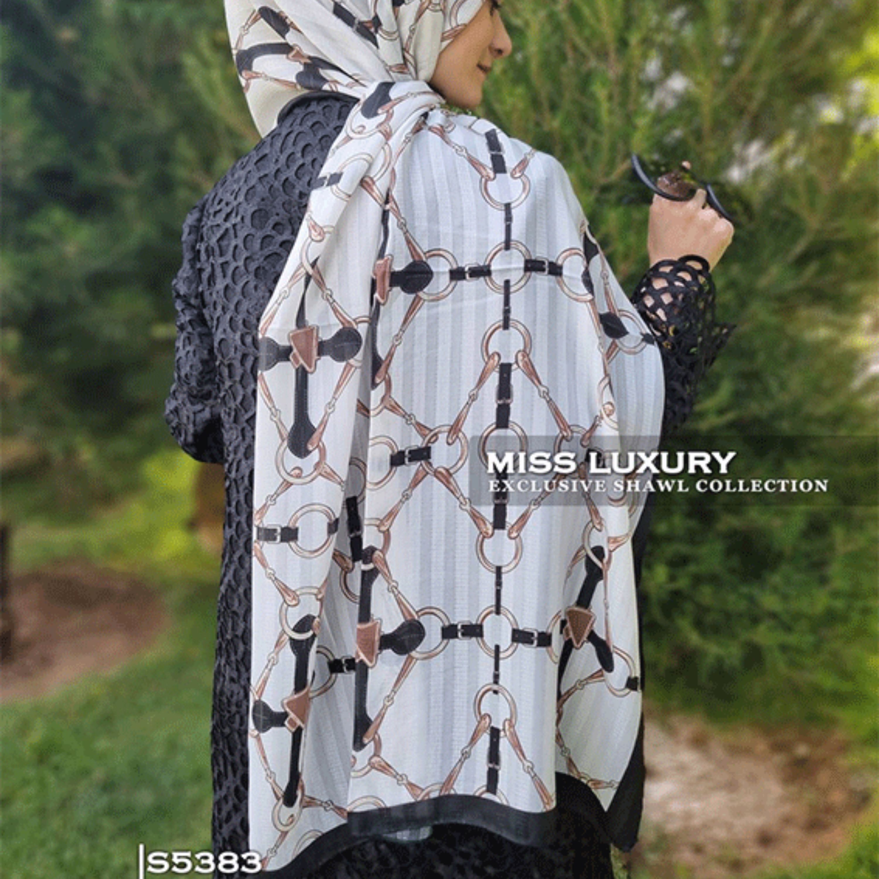 شال نخ ژاکارد اعلا S5383