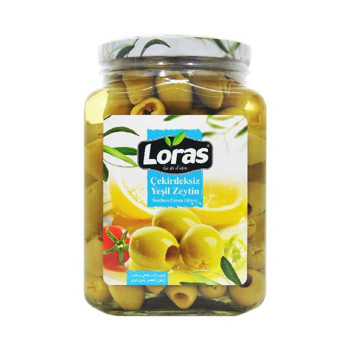 زیتون سبز بدون هسته لوراس - loras