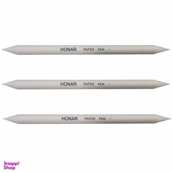 محو کن هنر مدل پیپرپن 1 رنگ سفید بسته 3 عددی