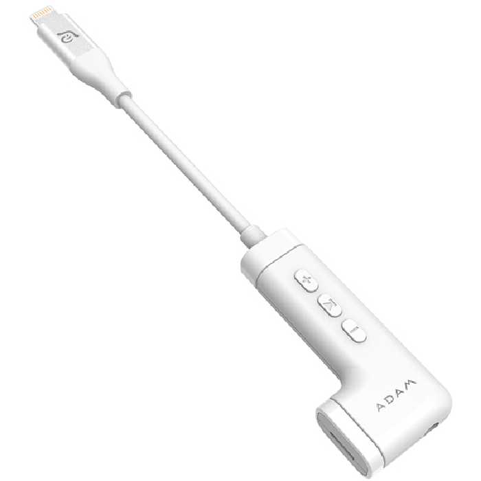 کیت آداپتور آدام المنتس ADAM ELEMENTS تبدیل لایتنینگ به جک 3.5 میلی متری مدل iLinio - سفید - Hiapple.ir