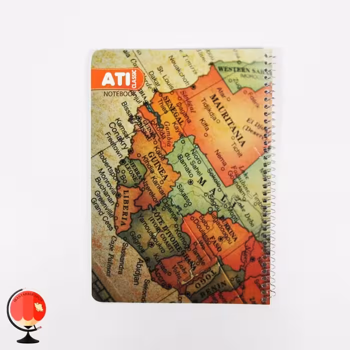 دفتر مشق 80 برگ سیمی طرح نقشه آتی