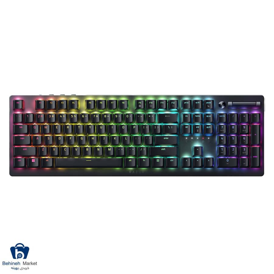 کیبورد ریزر مدل DeathStalker V2 Pro Linear Optical Switch Red