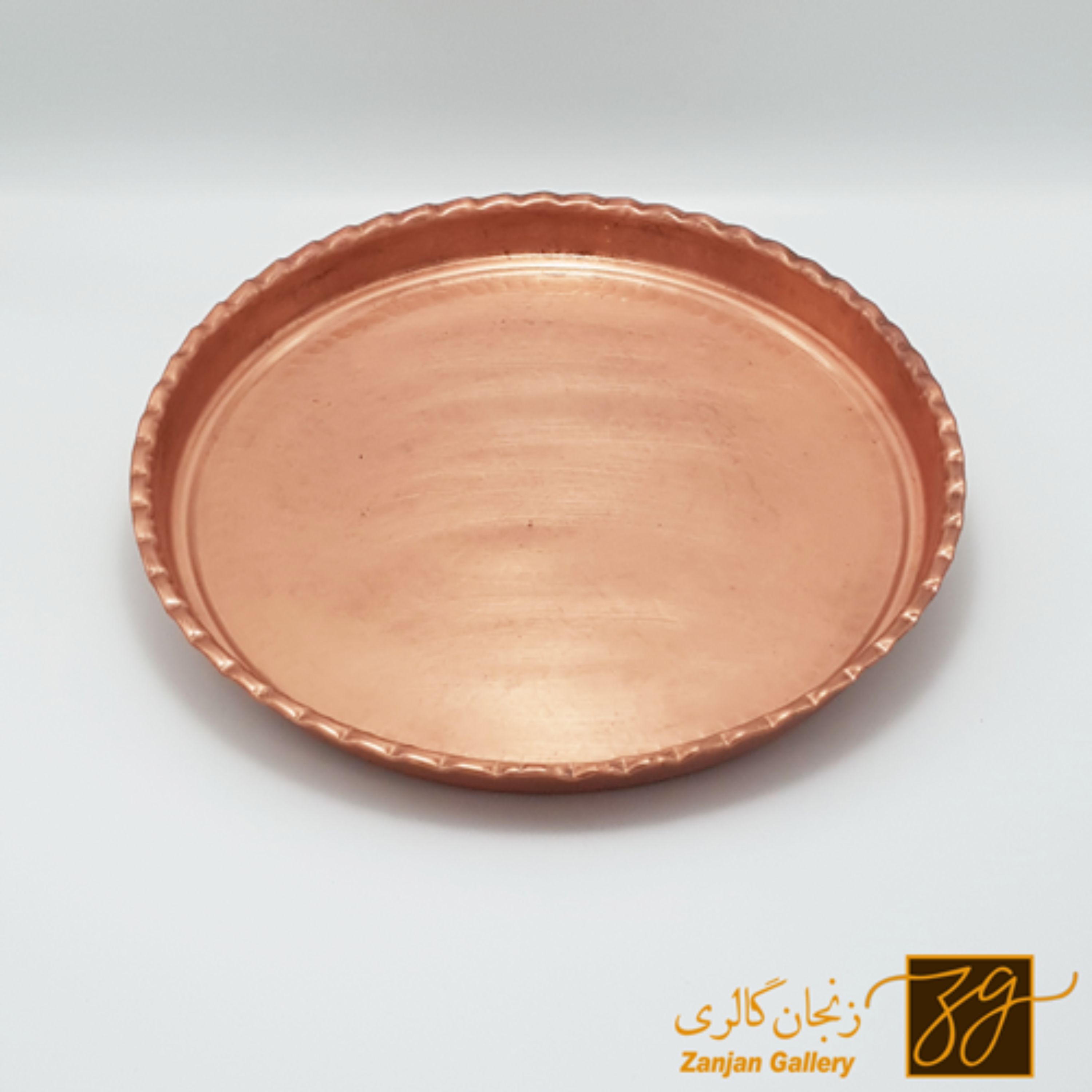 سینی مسی گرد چکشی ساده