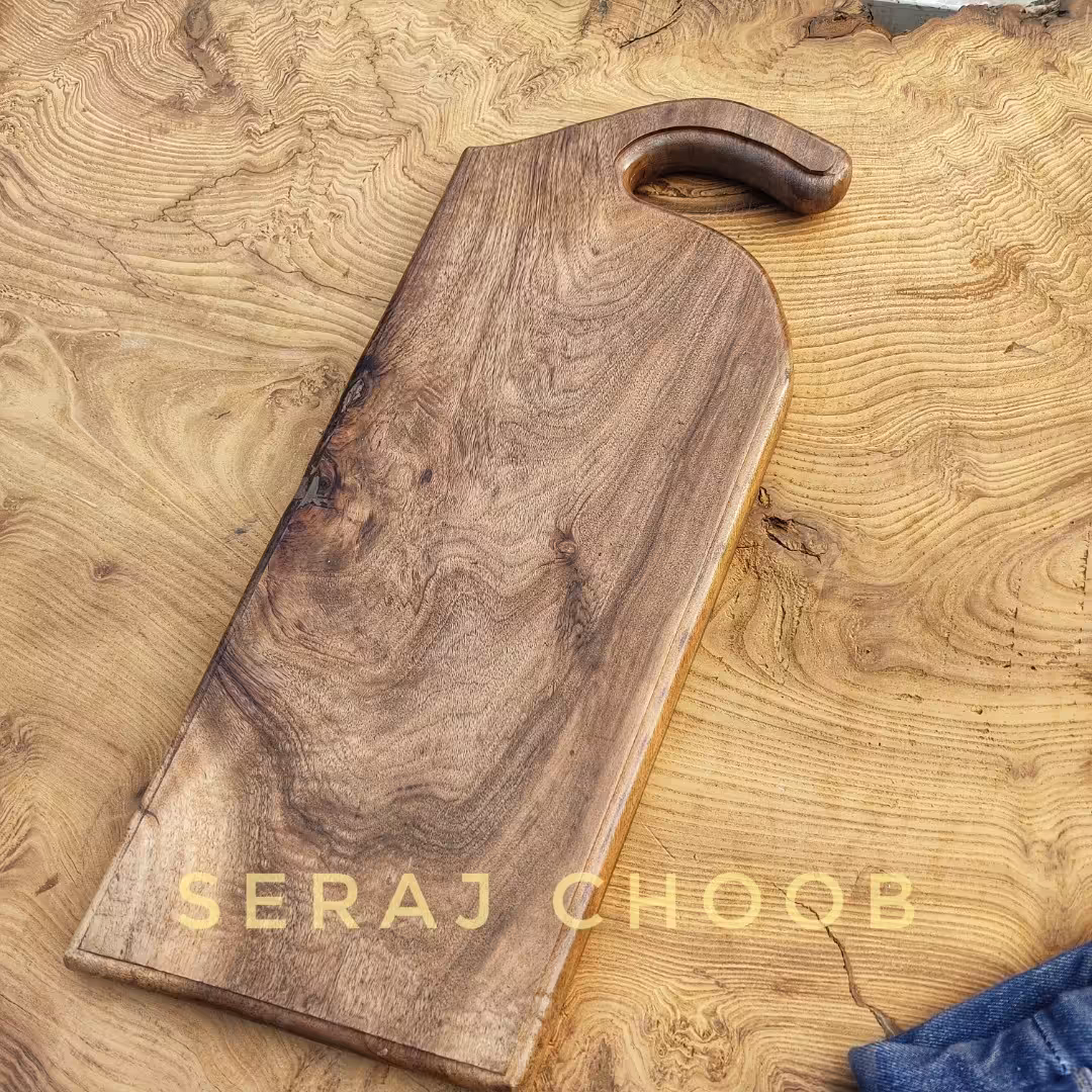 تخته سرو و تخته گوشت چوب گردو 50سانتی با روکش پلی استر 