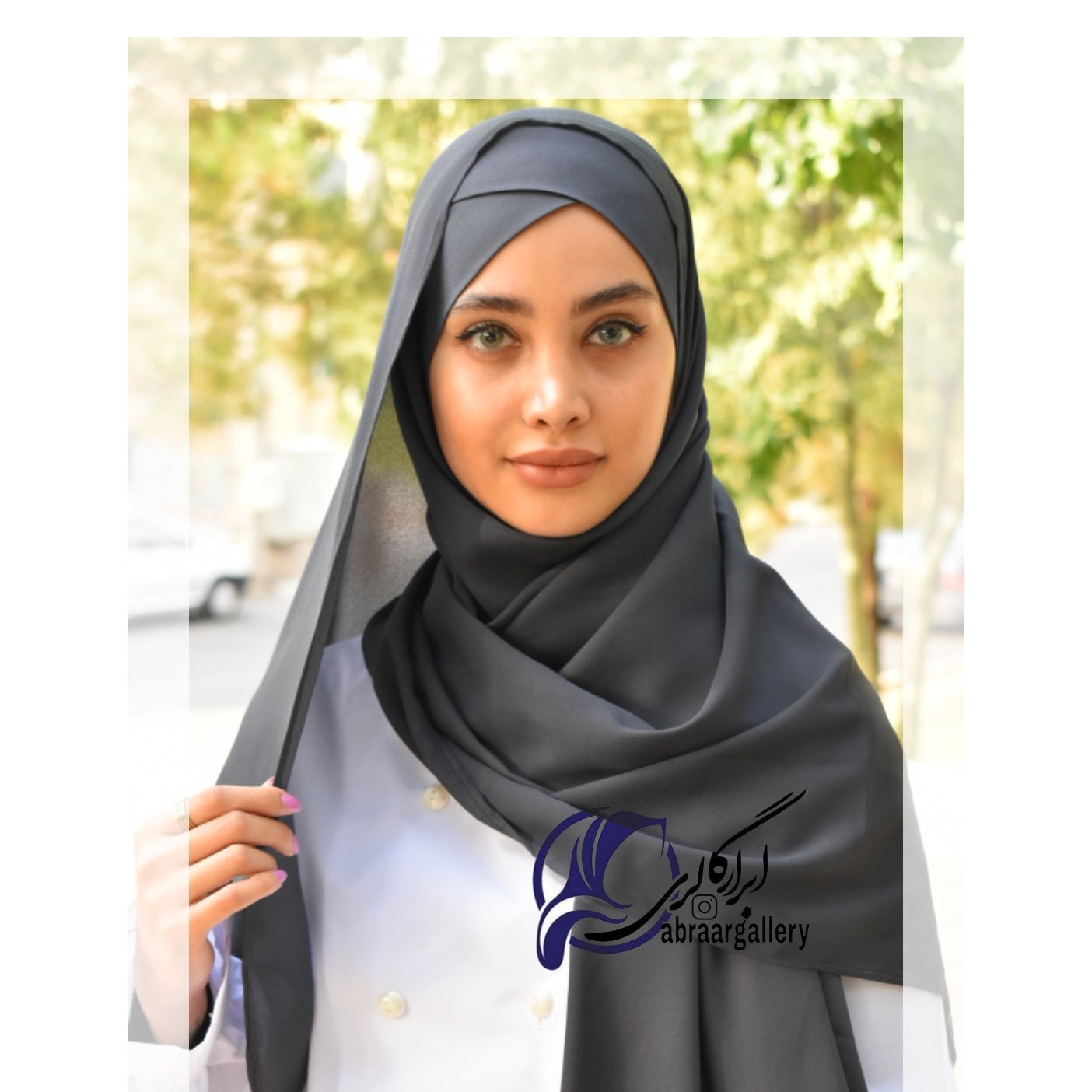 هدشال طوسی تیره زیرسازی شده تکپیل کرپ حریرساده