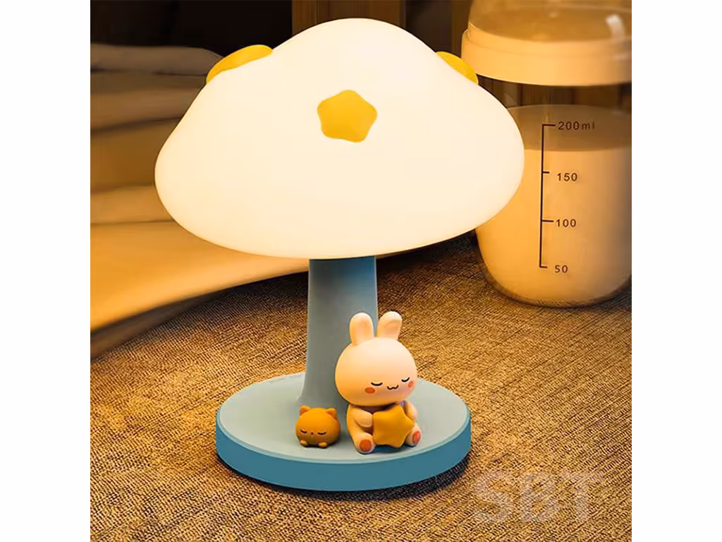 شب خواب ضربه ای سیلیکونی شارژی مدل قارچ و خرگوش