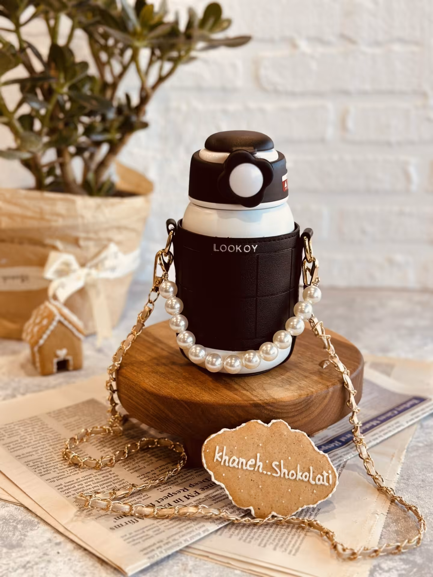 فلاسک بند مرواریدی کد00275