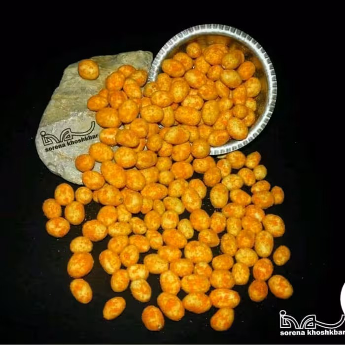 بادام زمینی روکشدار با طعم کچاپ در بسته بندی 1000 گرمی