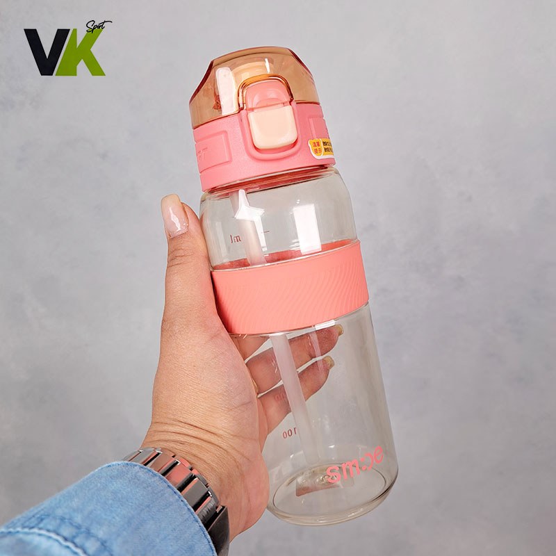 قمقمه sport نی دار رنگ صورتی کد XT301 قبل از ثبت سفارش موجودی بگیرید
