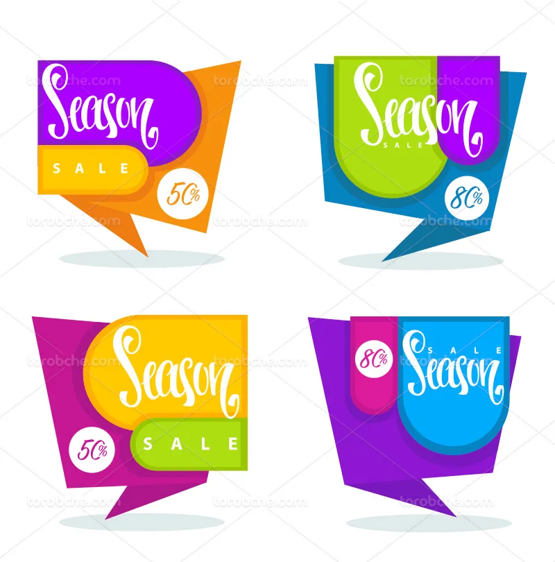 وکتور باکس متنی انتزاعی بنفش | گرافیک با طعم تربچه