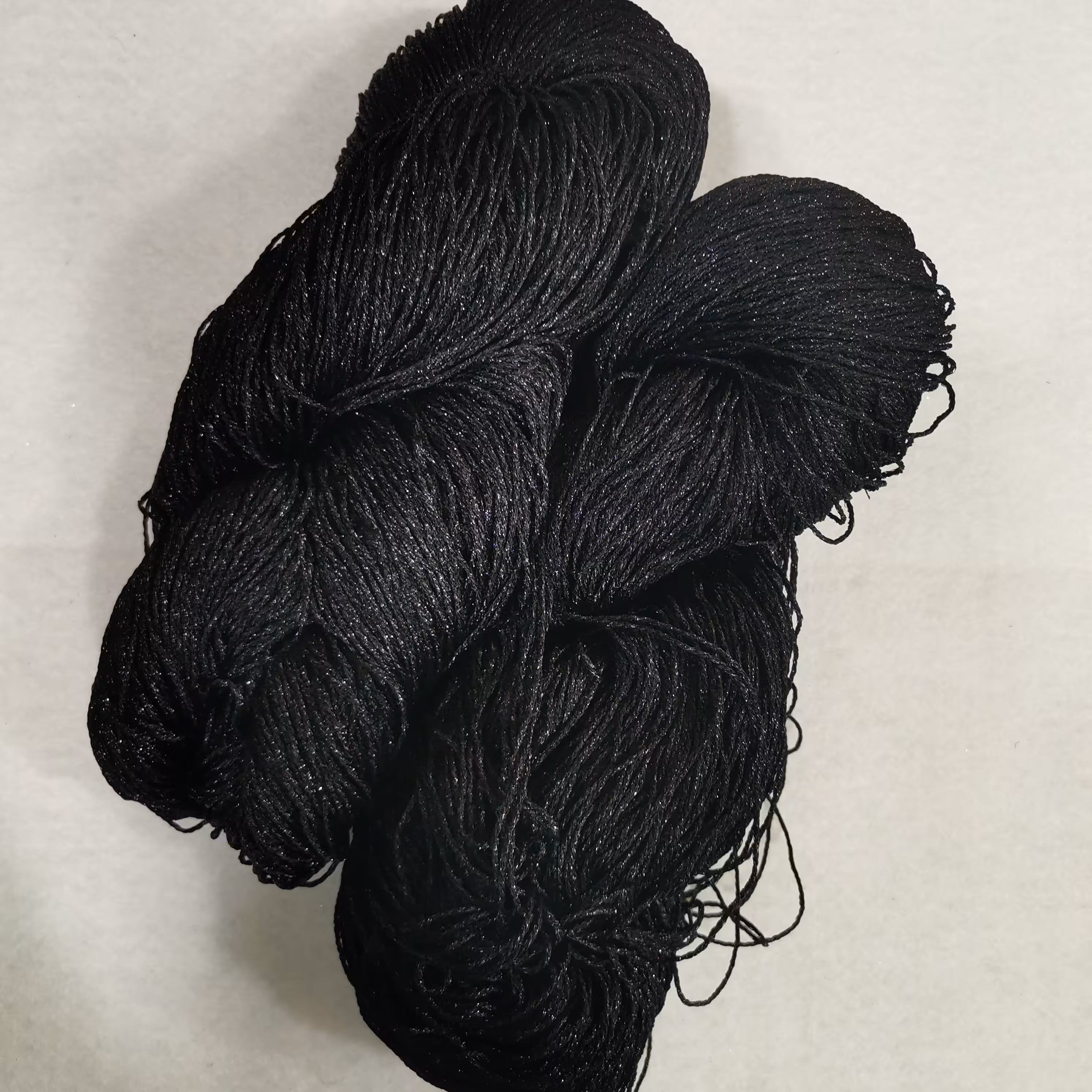 ابریشم لمه دار مشکی 200 گرمی