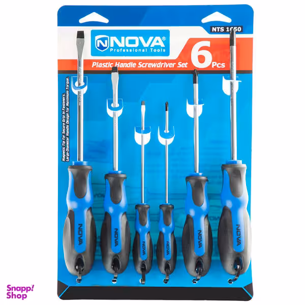 مجموعه 6 عددی پیچ گوشتی نووا مدل NTS-1650