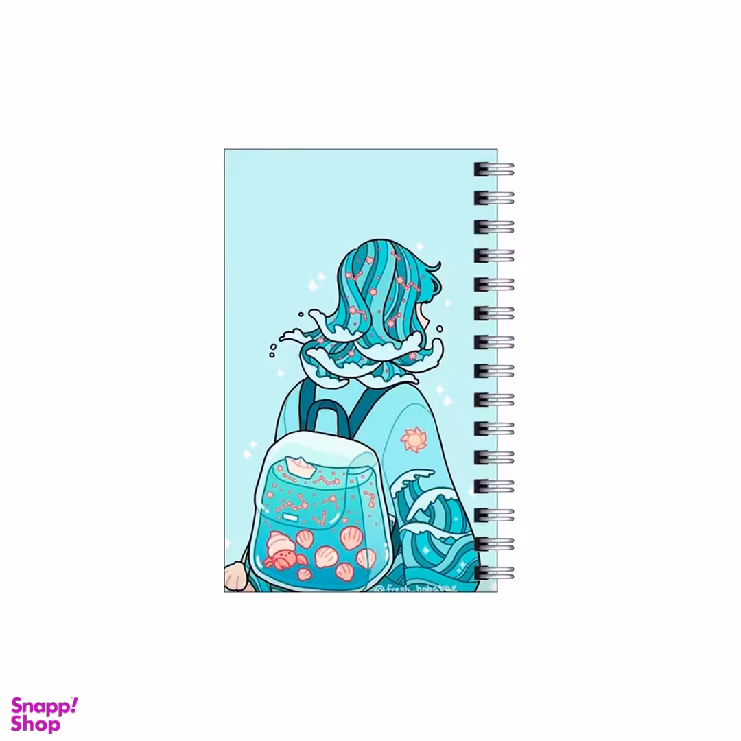 دفترچه یادداشت 60 برگ مدل to do list طرح دختر و کوله و دریا کد 3945749