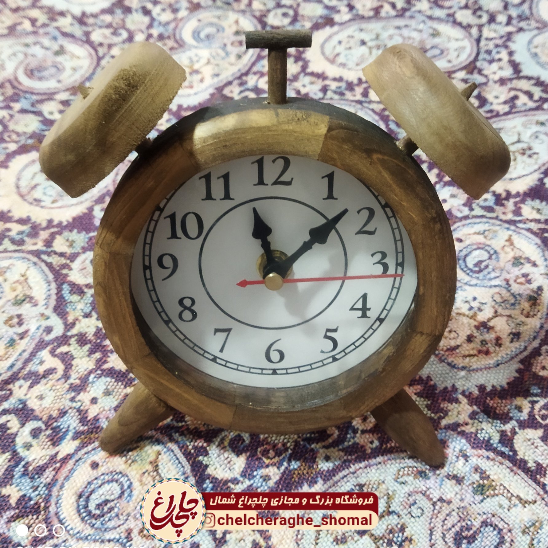 ساعت چوبی رومیزی 