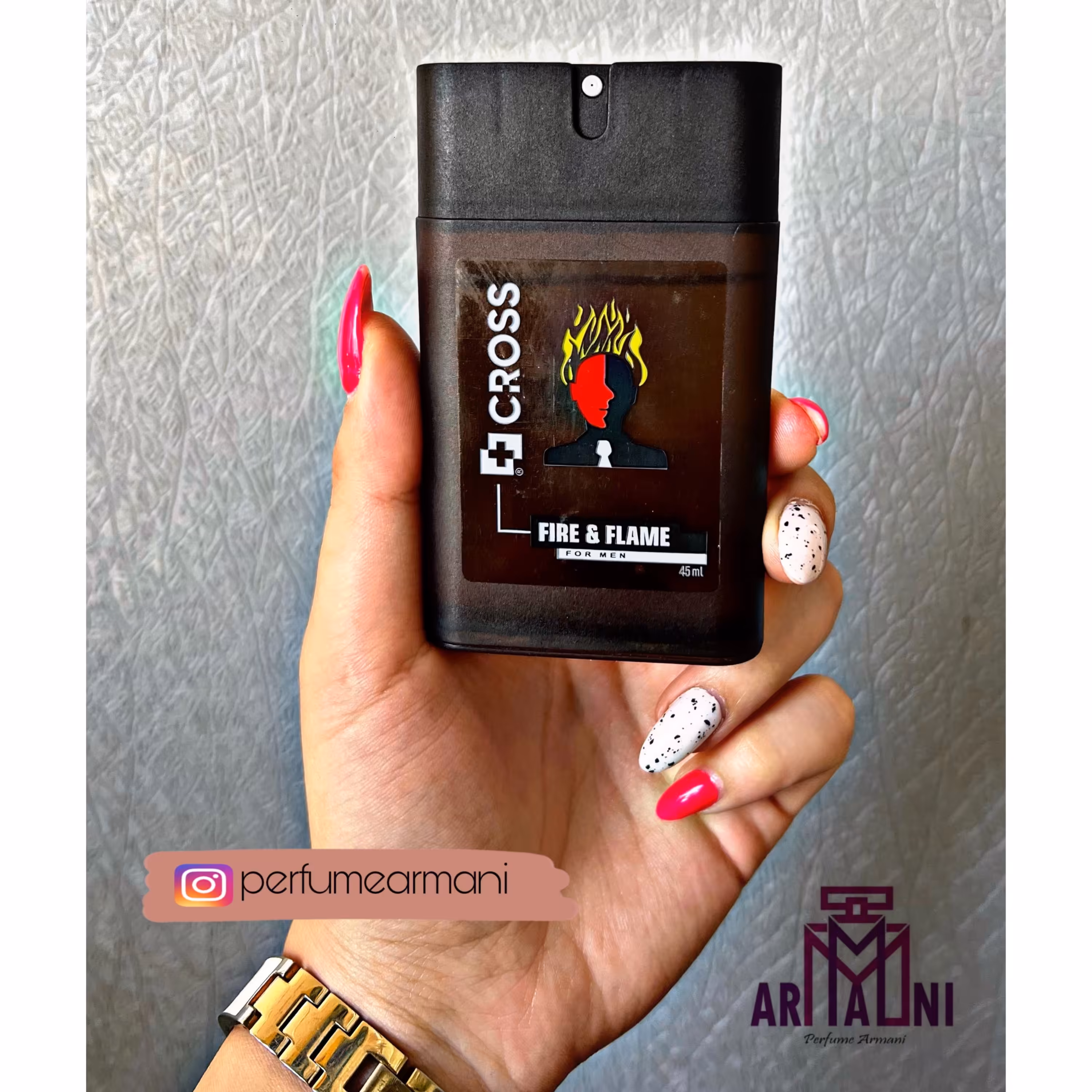 عطر جیبی کراس مشکی 
